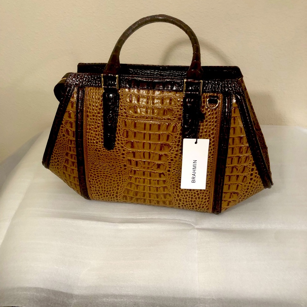 BRAHIM ARDEN. NWT. Brown/black/beige Calf hair leather. Very beautiful bag! - Picture 3 of 4